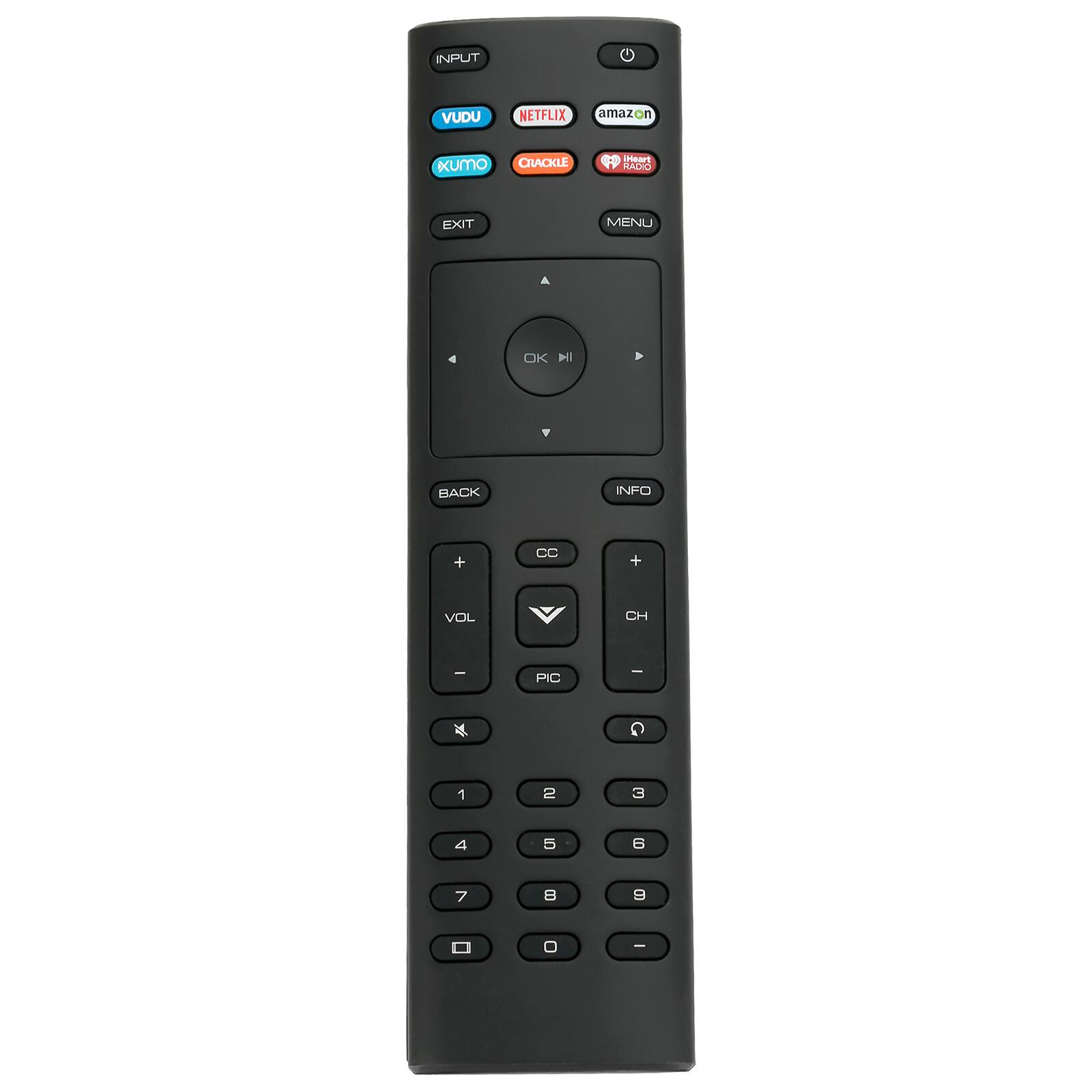 ALLIMITY - Replacement Remote Control XRT136, Fit for Vizio TV M50-E1 M70-E3 M75-E1 M55-D0 M55-E0 M60-D1 M65-D0 M65-E0 M70-D3 M80D3 - Black