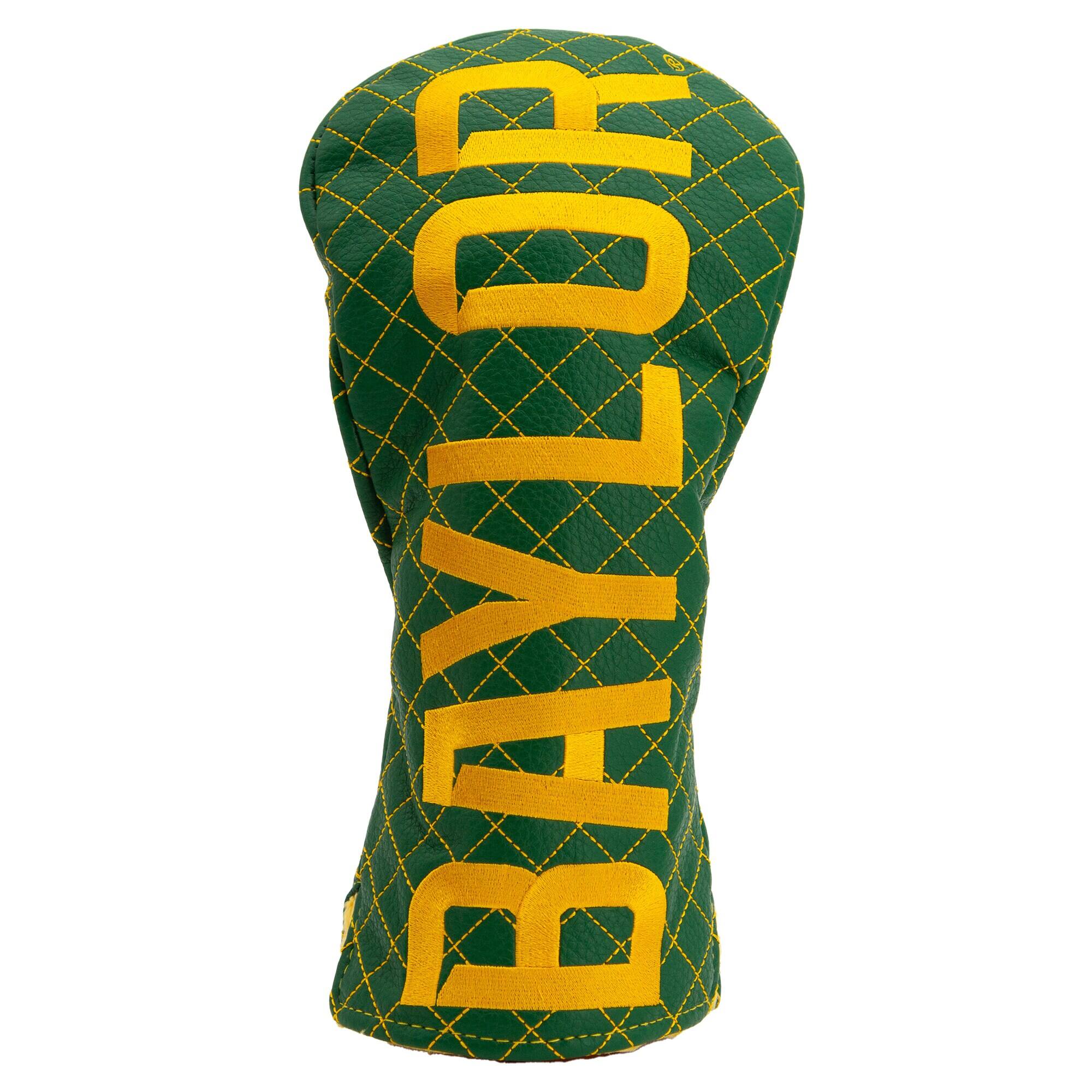 Front. Team Golf - Baylor Bears Quilted Driver Headcover - Multicolor.