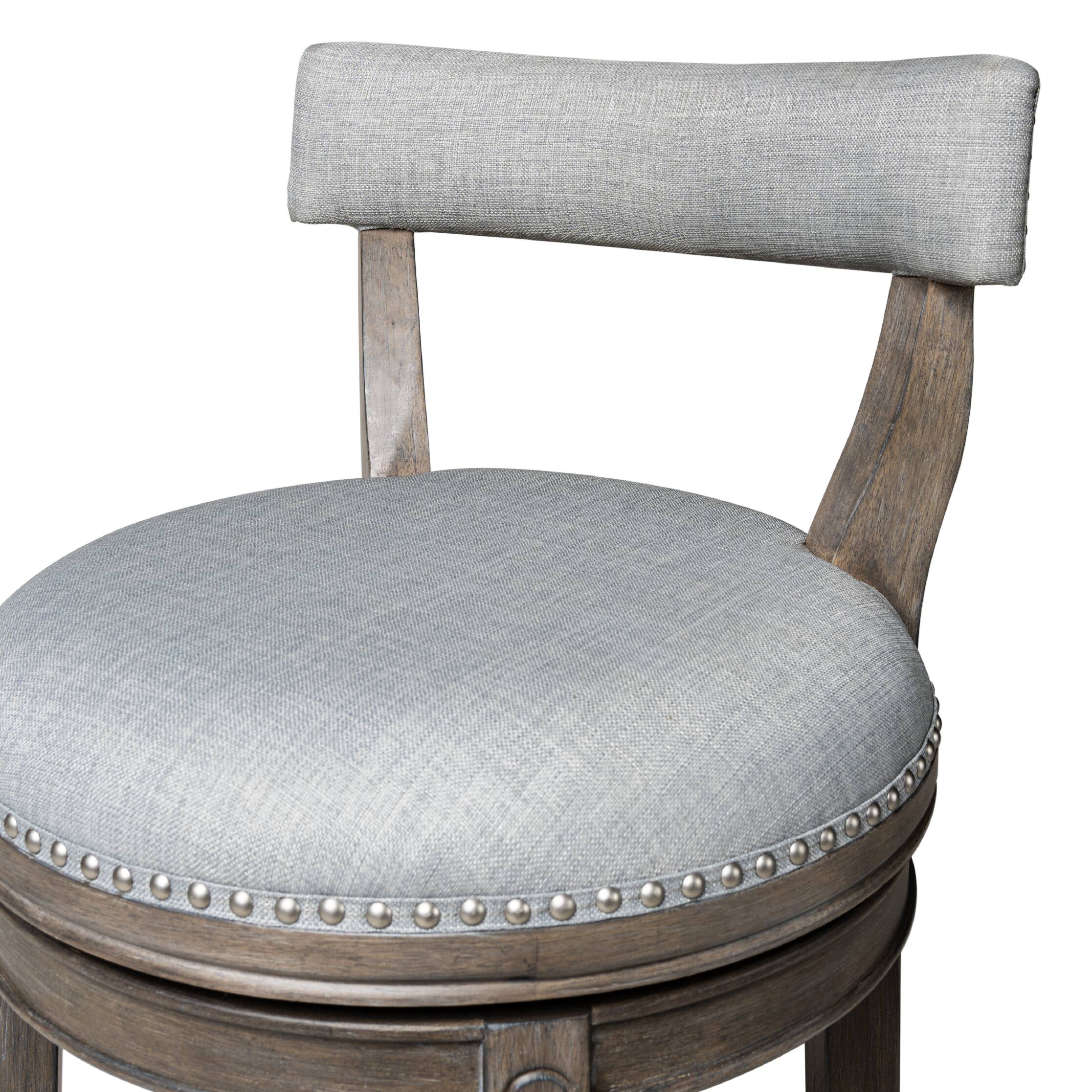 Alt View 6. Maven Lane - 26" Alexander Counter Stool in Reclaimed Oak Finish with  Fabric Upholstery - Reclaimed Oak.
