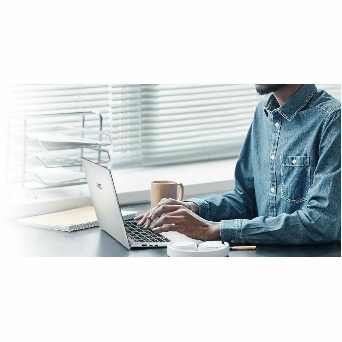 Alt View 26. MSI - Prestige 14 H B12U 14" Laptop - Intel Core i5 with 16GB Memory - 512 GB SSD - Urban Silver, Silver.