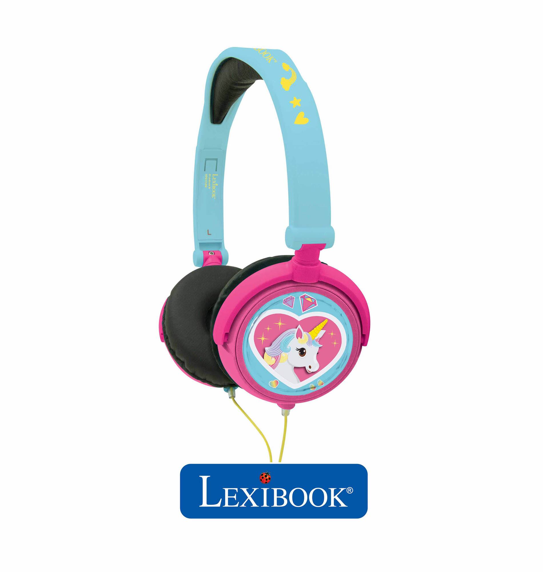 Alt View 4. Lexibook - Unicorn Stereo Wired Foldable Headphone with Safe Volume Limitation.