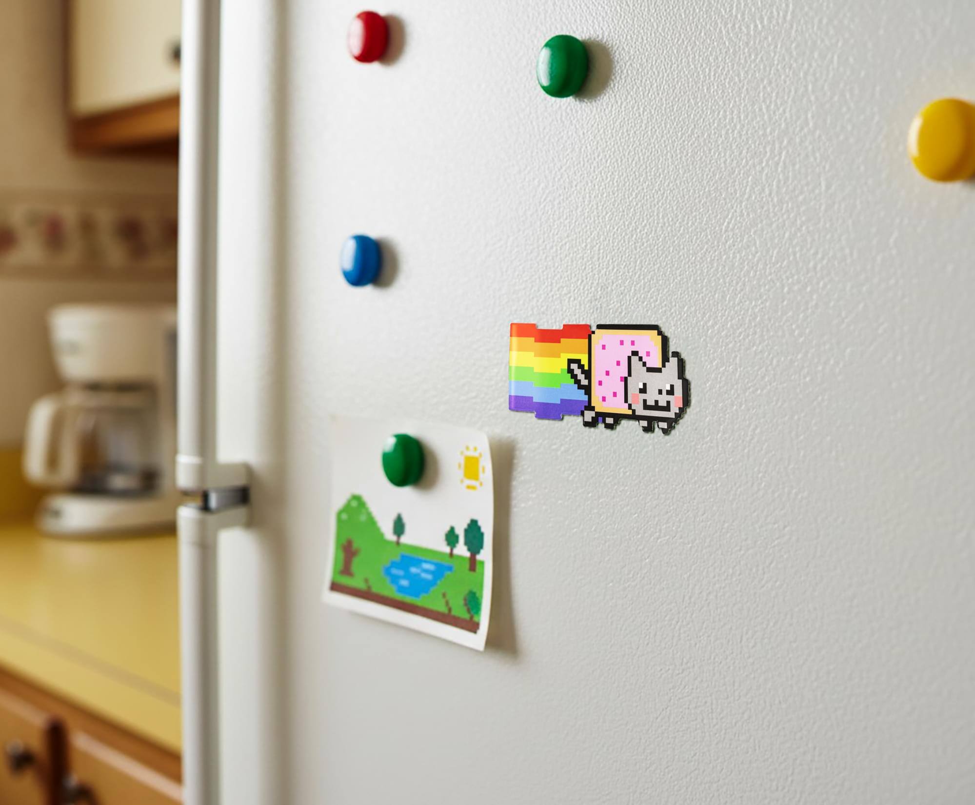 Alt View 3. Just Funky - Nyan Cat Magnet - Multi-Color.