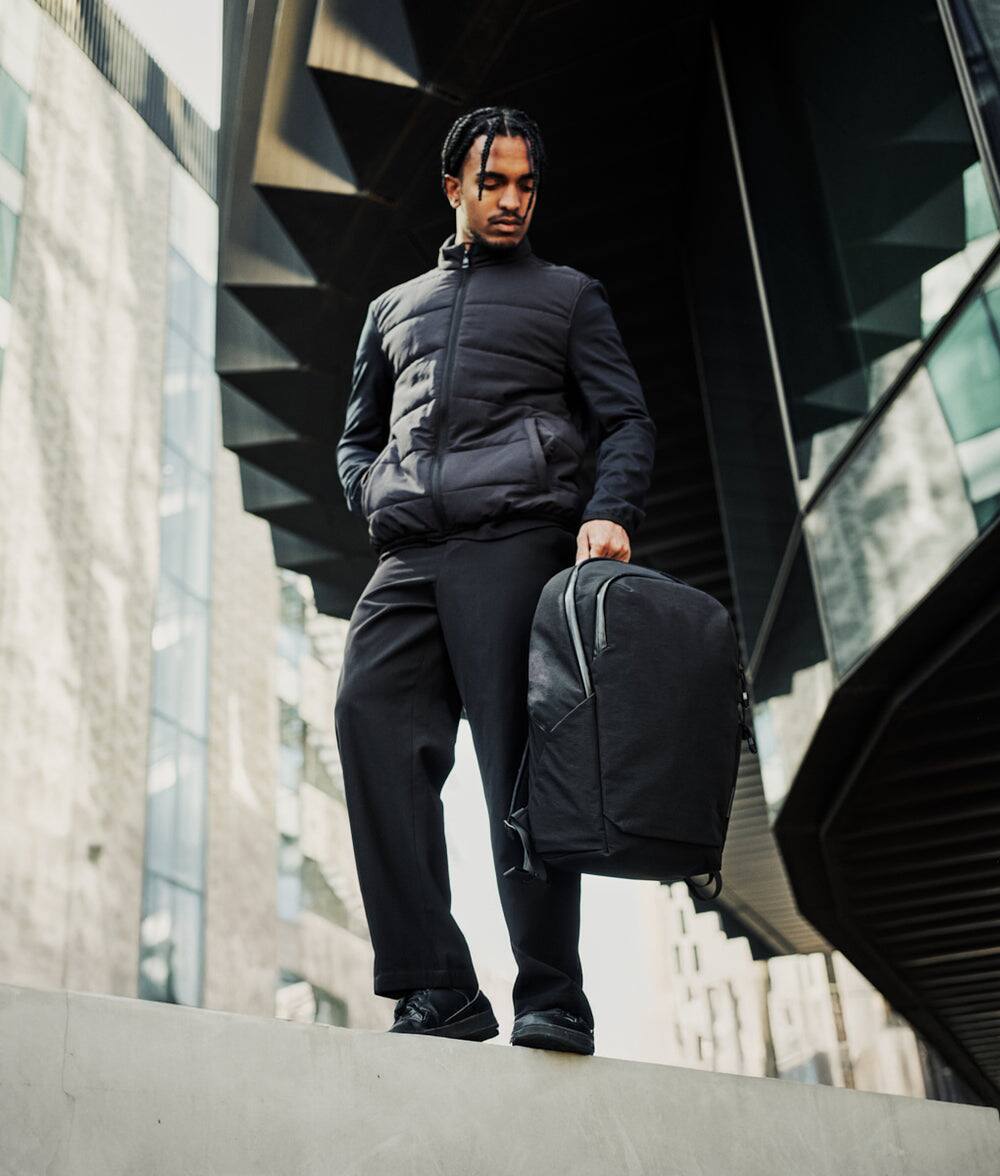 Alt View 9. ALPAKA - ALPAKA Bravo Backpack 23L Laptop Backpack with 16" Sleeve Water-Resistant Travel Commuter Backpack - Black Axoflux 400D.