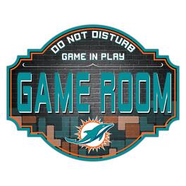 Fan Creations - Miami Dolphins 12'' Game Room Tavern Sign - Multicolor