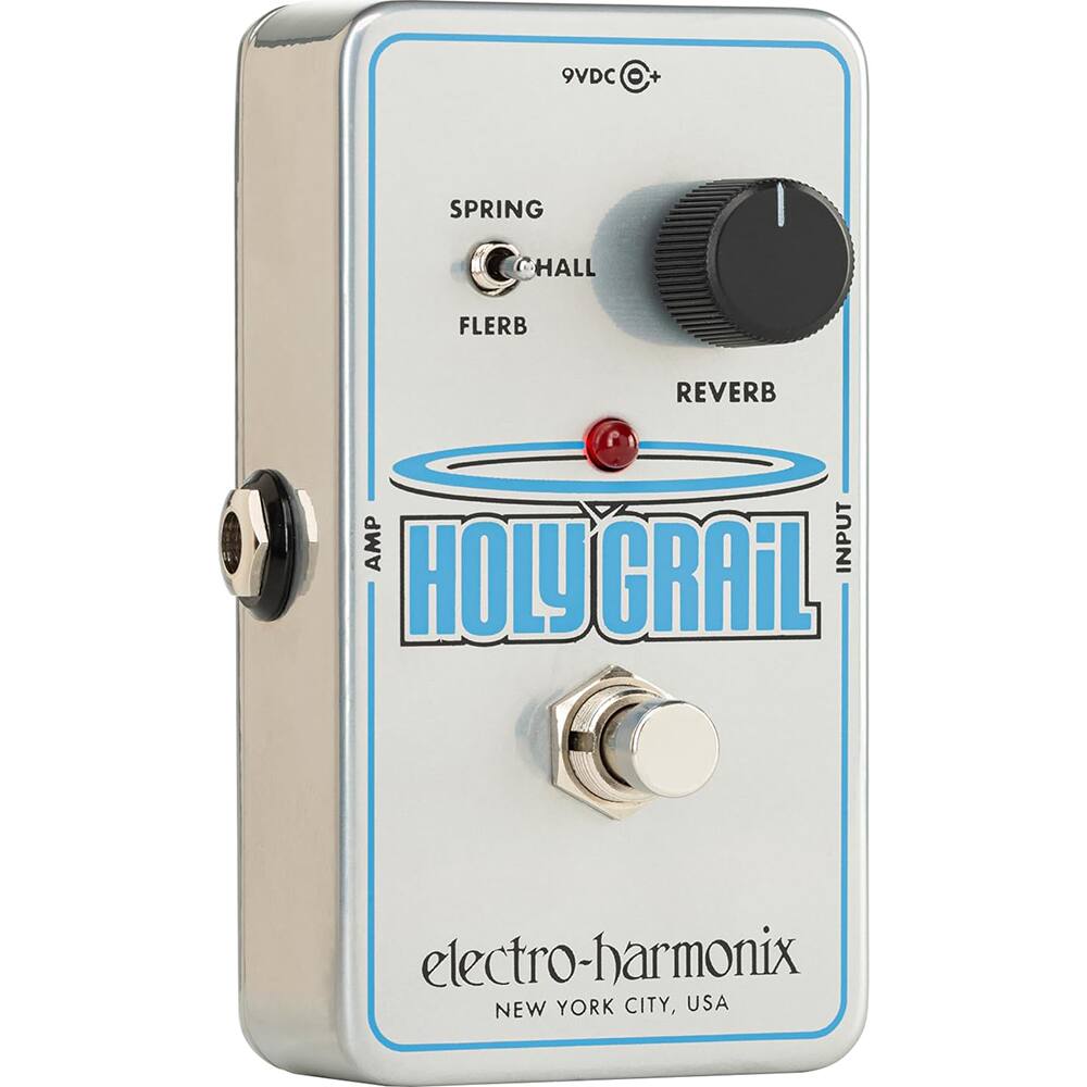 9VDC

SPRING  
CHALL  
FLERB  
REVERB

HOLY GRAIL

electro-harmonix  
NEW YORK CITY, USA

AMP  
INPUT