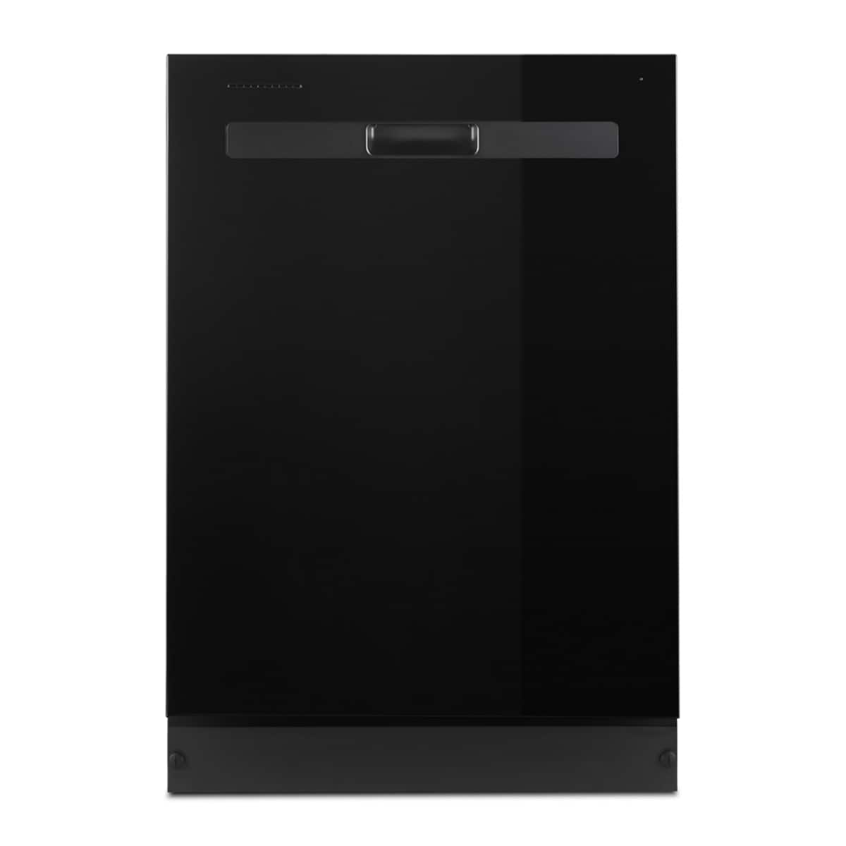 Whirlpool - Quiet Dishwasher with Boost Cycle and Pocket Handle - Black
