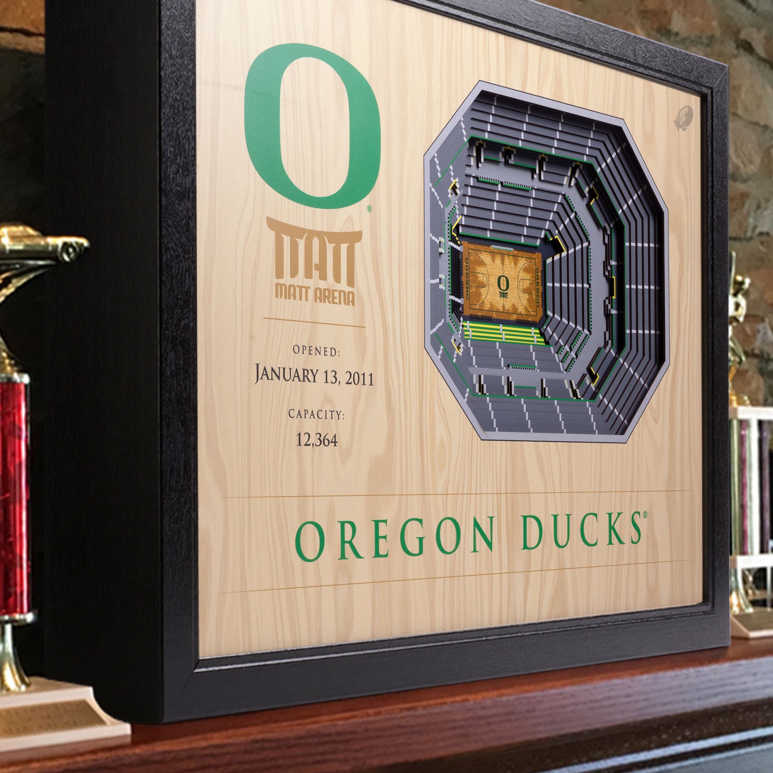 O TATI MATT ARENA  
OPENED: JANUARY 13, 2011  
CAPACITY: 12,364  
OREGON DUCKS