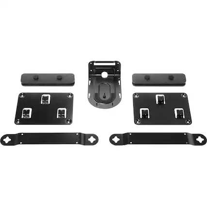 Front. Logitech - Logitech Rally Mounting Kit for the Logitech Rally Ultra-HD ConferenceCam - Black.