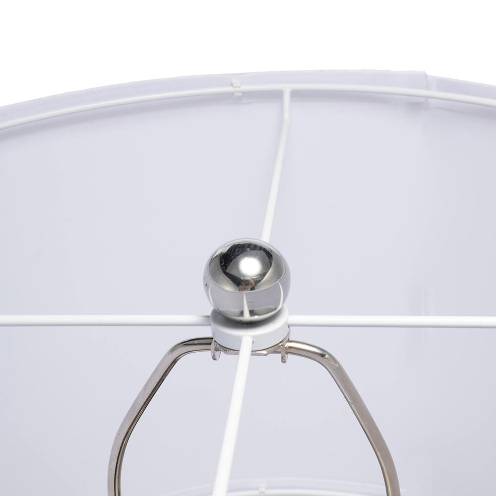 Alt View 1. Dexmalle - Dexmalle-Marble Table Lamp with Glass Cylinder-White and Bronze.