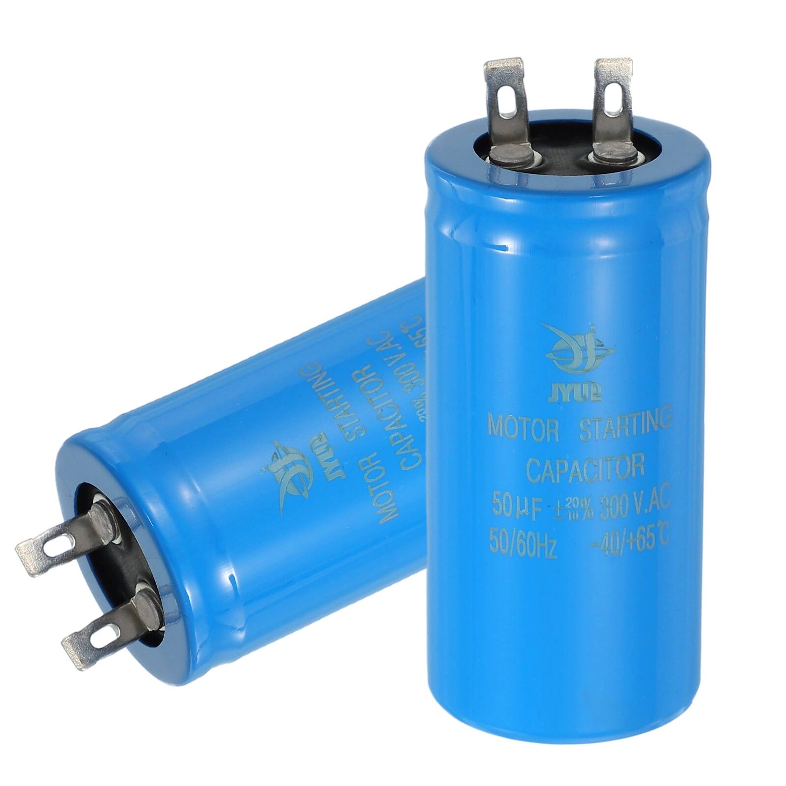 V.AC C5C  
V. STARTING CAPACITOR 300V.AC 300 20% JYUP MOTOR STARTING  
JYUP CAPACITOR MOTOR 50µF +20% 300 V.AC  
V. 50/60Hz -40/+65°C