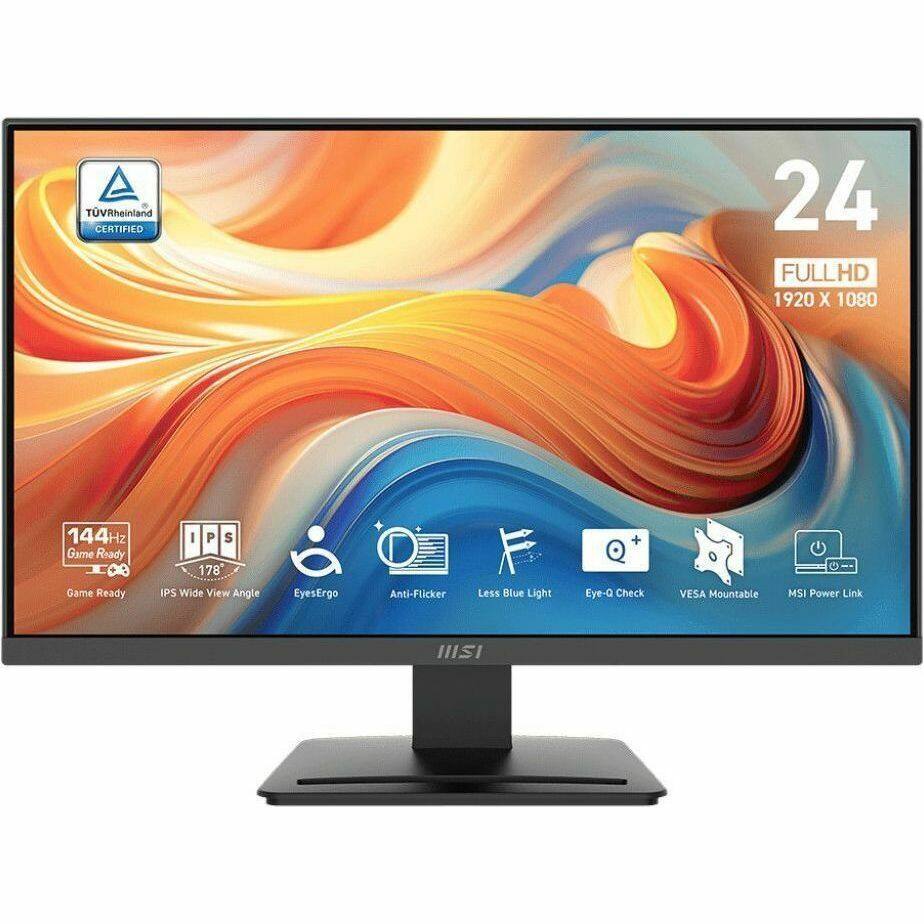 TUVRheinland CERTIFIED

24 FULLHD 1920 X 1080

144Hz Game Ready

IPS 178° Wide View Angle

EyesErgo

Anti-Flicker

Less Blue Light

Eye-Q Check

VESA Mountable

MSI Power Link
