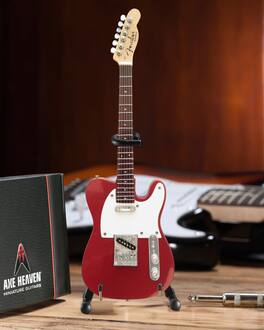 Axe Heaven - Fender Telecaster Candy Apple Red Mini Electric Guitar Replica FT-008 - Collectibles - Multicolor