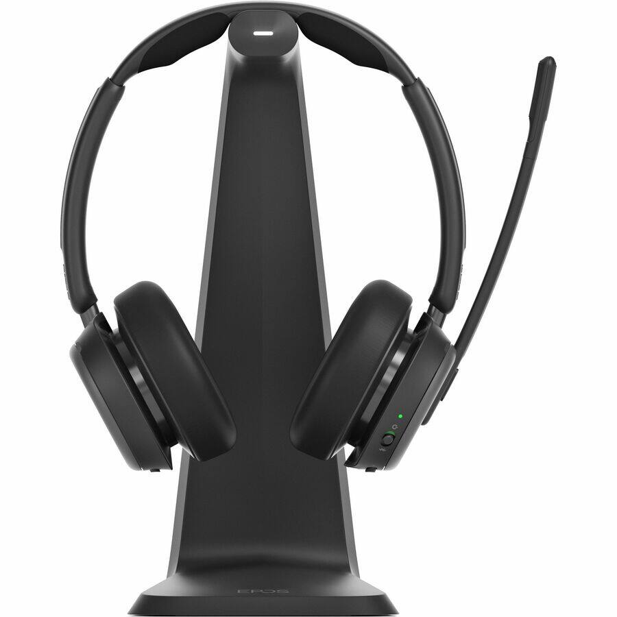 Alt View 4. EPOS - EPOS IMPACT 1061 Headset - Stereo - Wireless - Bluetooth - On-ear - Binaural - Circumaural - Noise Canceling - Black.