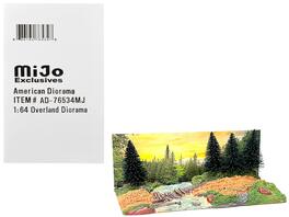 "Overland Off-Road" Diorama with Forest Background for 1/64 Scale Models by American Diorama - Multi