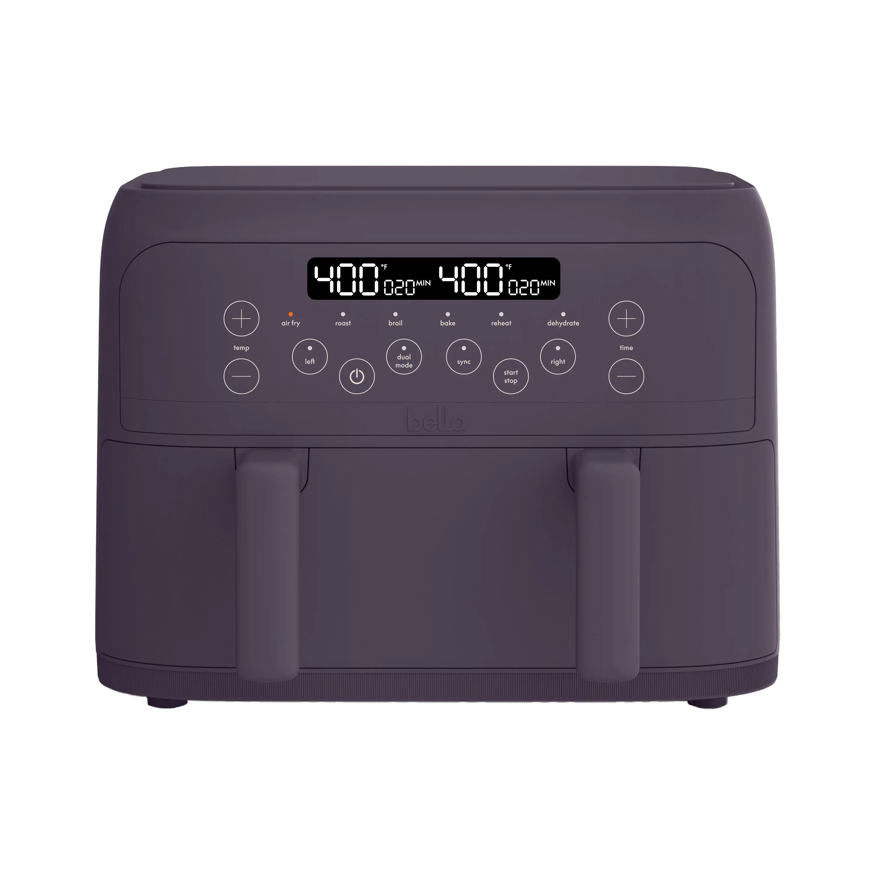 Bella - 4-qt. TriZone Air Fryer - Plum