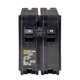 Square D - HomeLine 70 amps Plug In 2-Pole Circuit Breaker