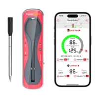 ThermoPro - TempSpike Bluetooth Smart Food/Meat Thermometer - Red/Black - Alt_View_Zoom_11