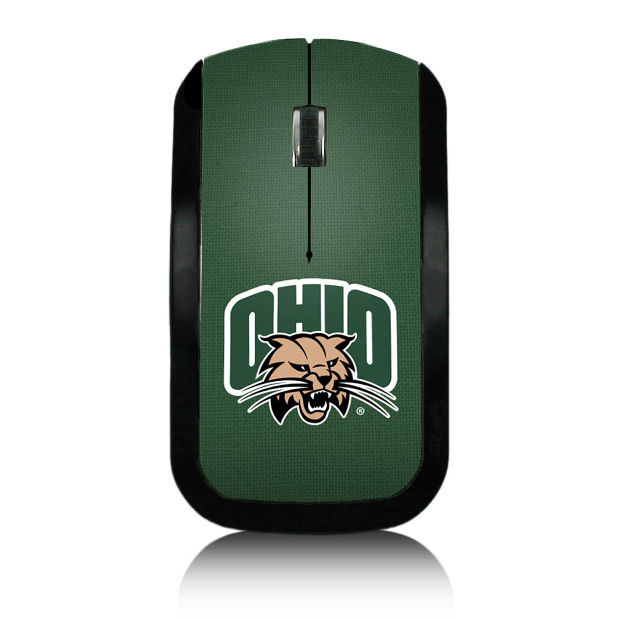 Keyscaper - Ohio Bobcats Solid Design Wireless Mouse - Wireless - Multicolor