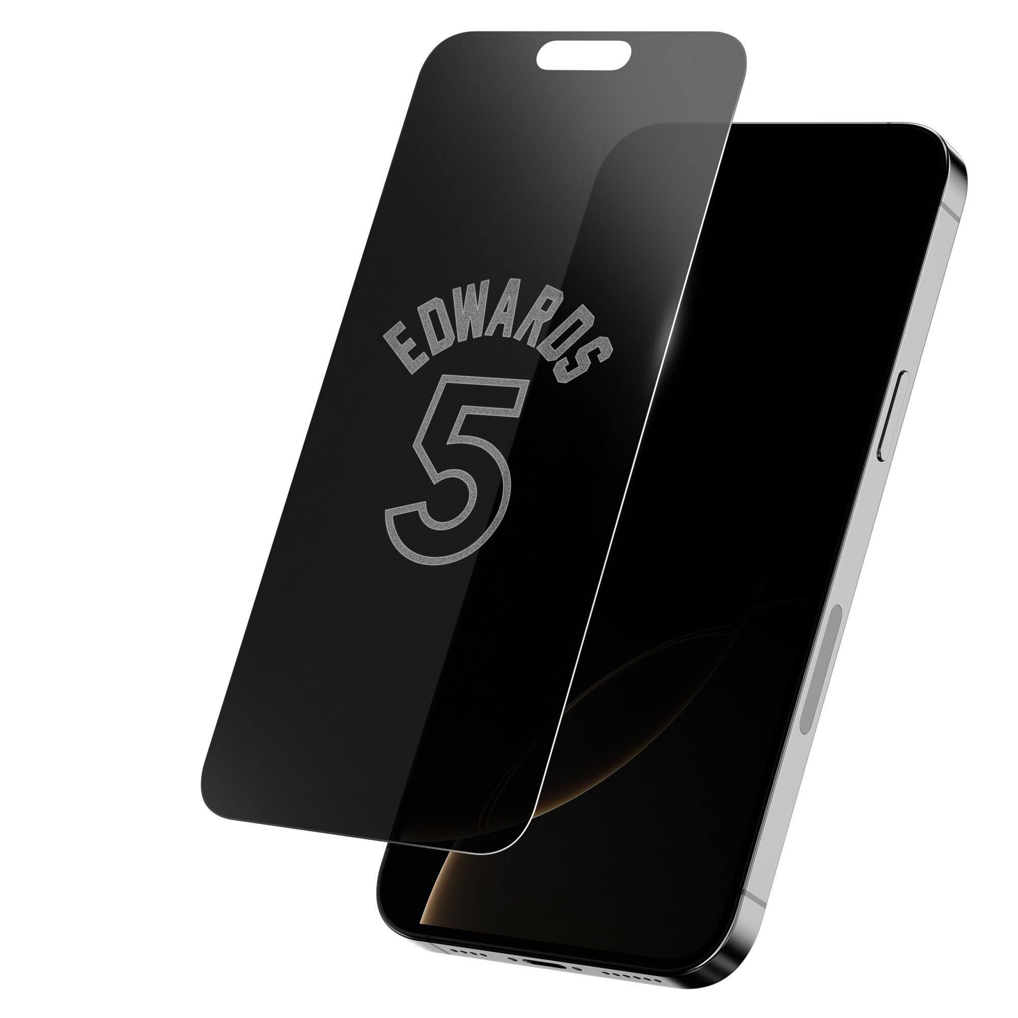 Front. Screen Skinz - Anthony Edwards Minnesota Timberwolves Privacy iPhone Screen Protector - 17 Pro Max - Multicolor.