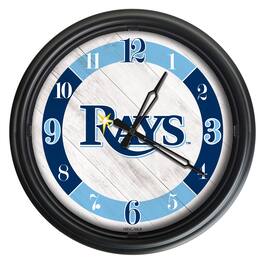 Holland Bar Stool Co. - Tampa Bay Rays Indoor/Outdoor LED Wall Clock - Multicolor