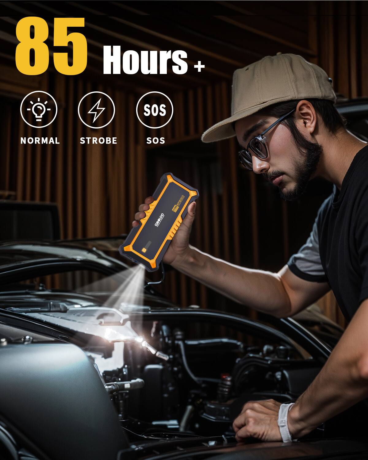 85 Hours +  
NORMAL STROBE SOS  
GRACO