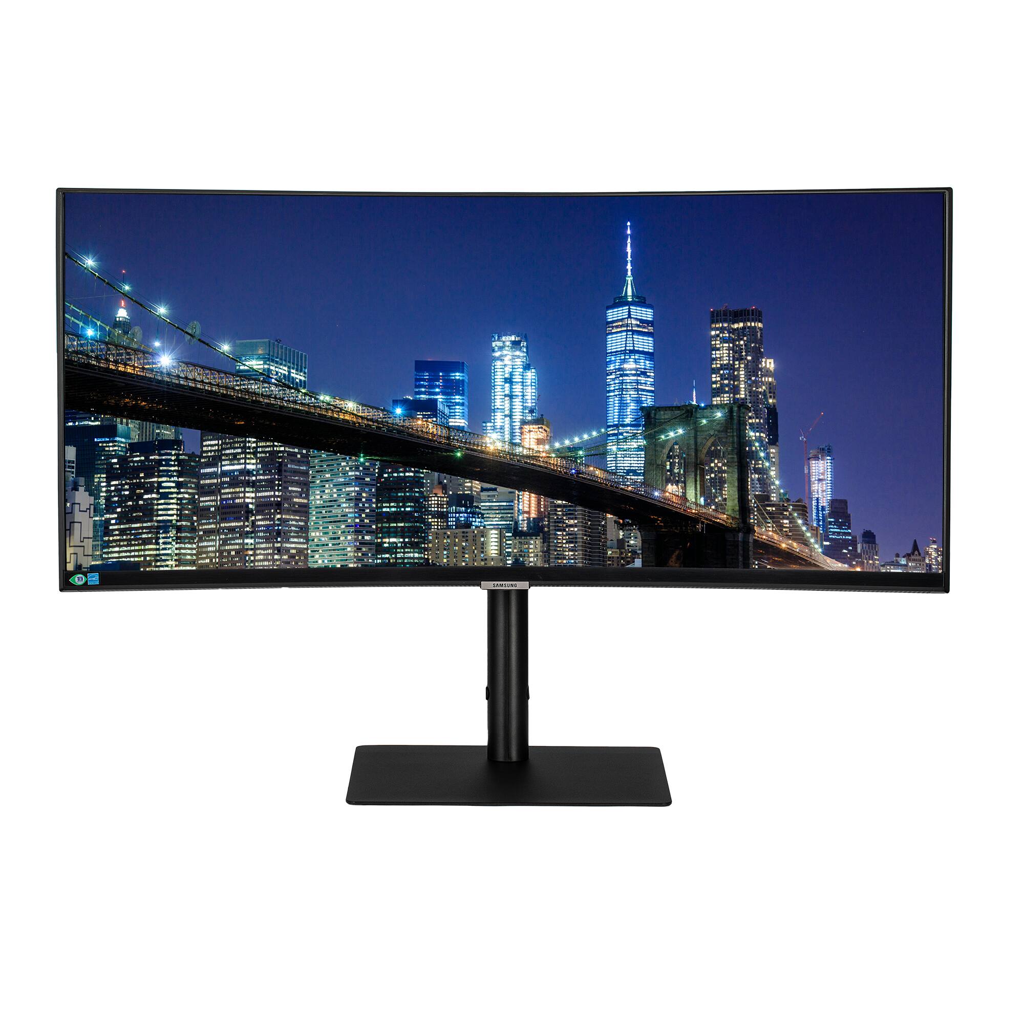 Alt View 1. Samsung - Samsung ViewFinity S65UA 34" HDR 100 Hz Ultrawide Curved Monitor Bundle.