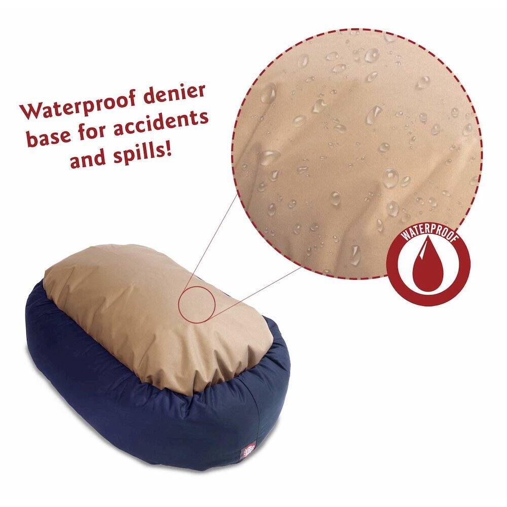Waterproof denier base for accidents and spills!  
WATERPROOF