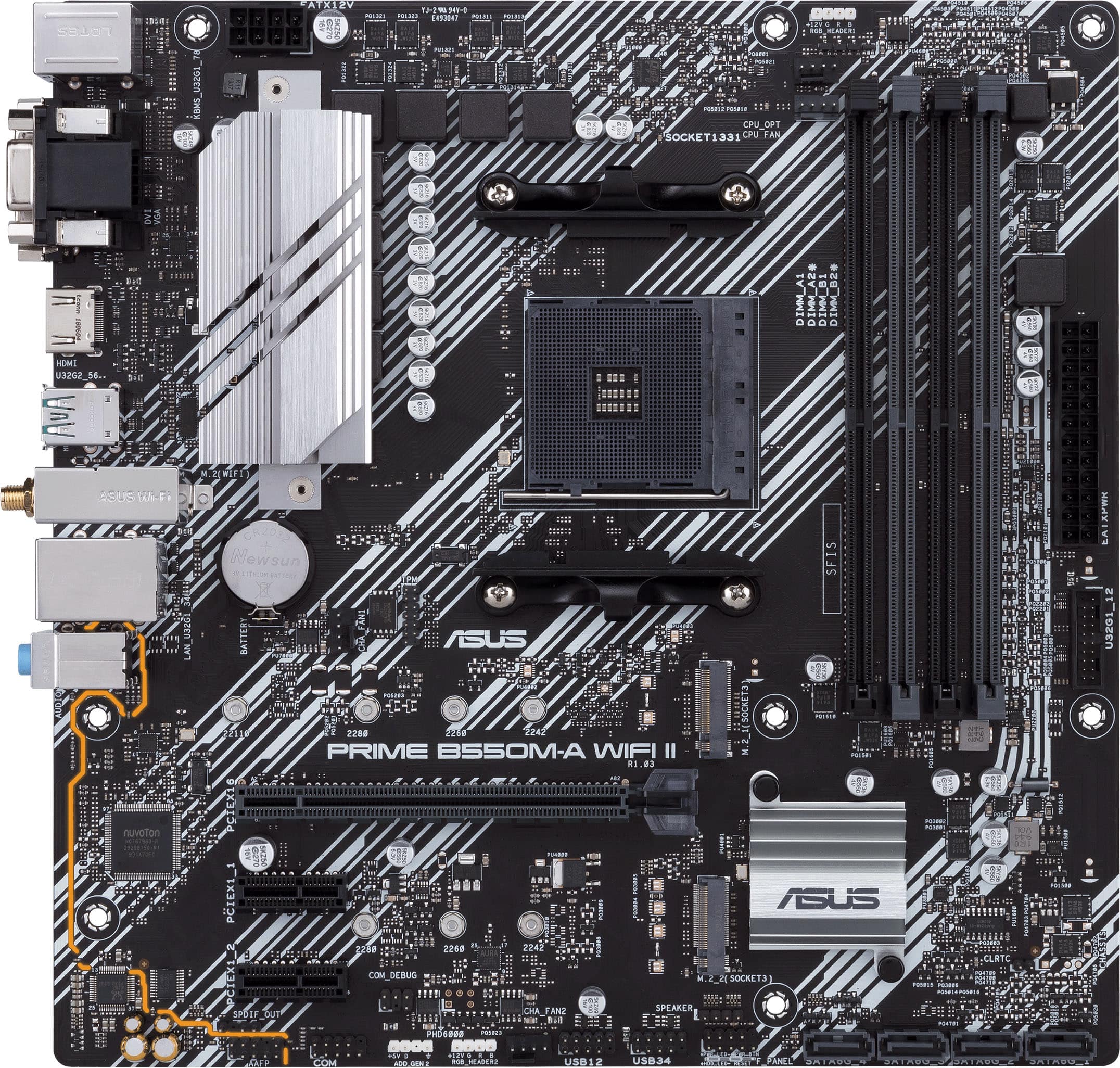 ASUS - PRIME B550M-A WIFI II (Socket AM4) AMD B550 Micro ATX