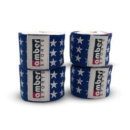 Amber Sporting Goods - Amber Fight Gear Handwraps 180", MMA/Boxing, 2 Pairs - USA Flag
