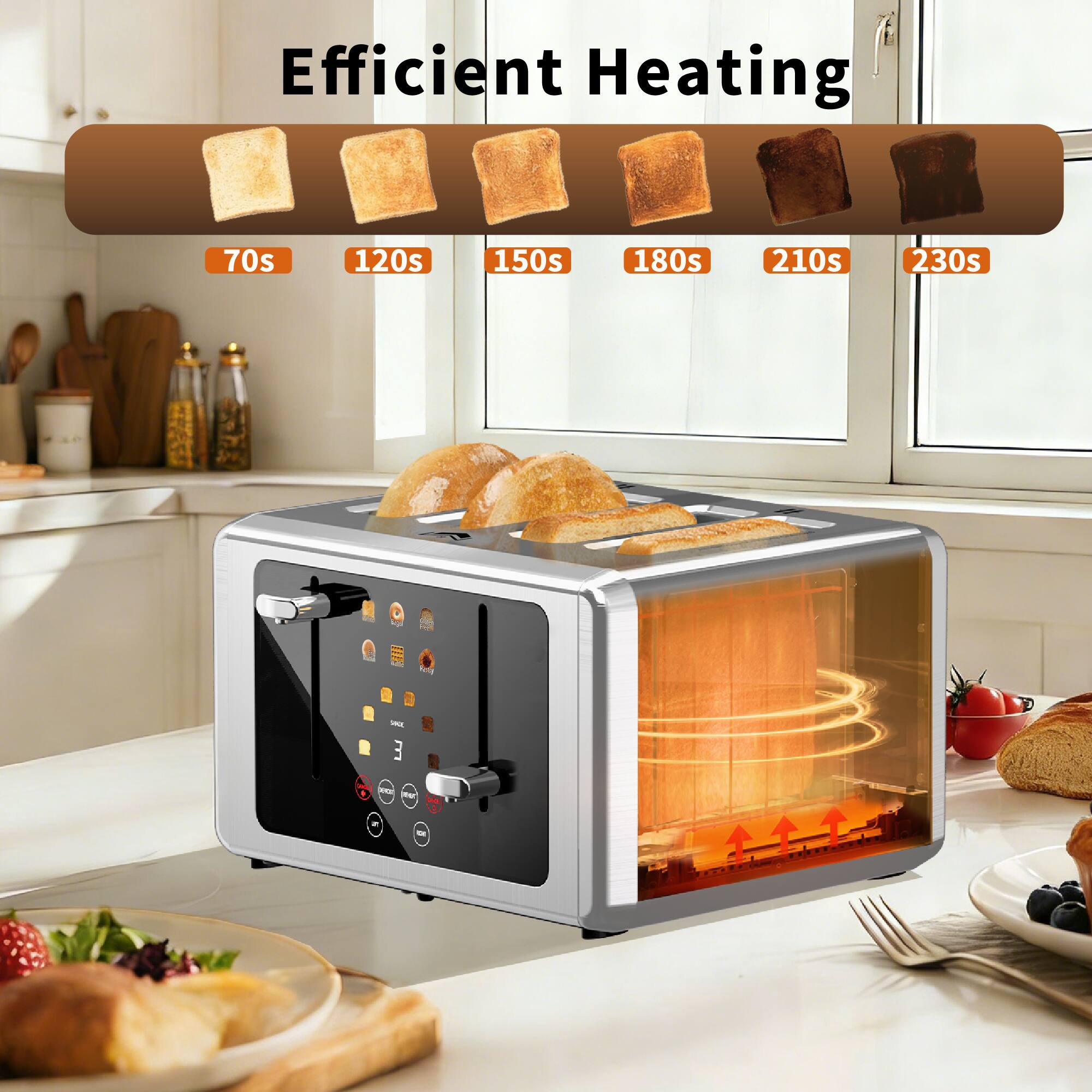 Efficient Heating

70s 120s 150s 180s 210s 230s