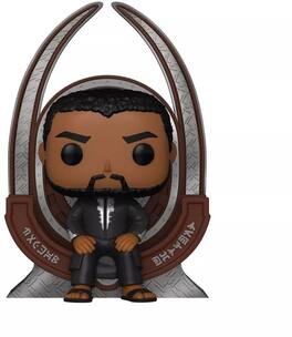 Funko - POP! DELUXE: Black Panther - T'Challa on Throne - Collectibles - Multicolor