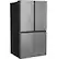 Angle. Café - 22.9 Cu. Ft. 4-Door French Door Counter-Depth Smart Refrigerator with Dual-Dispense AutoFill Pitcher - Platinum Glass.