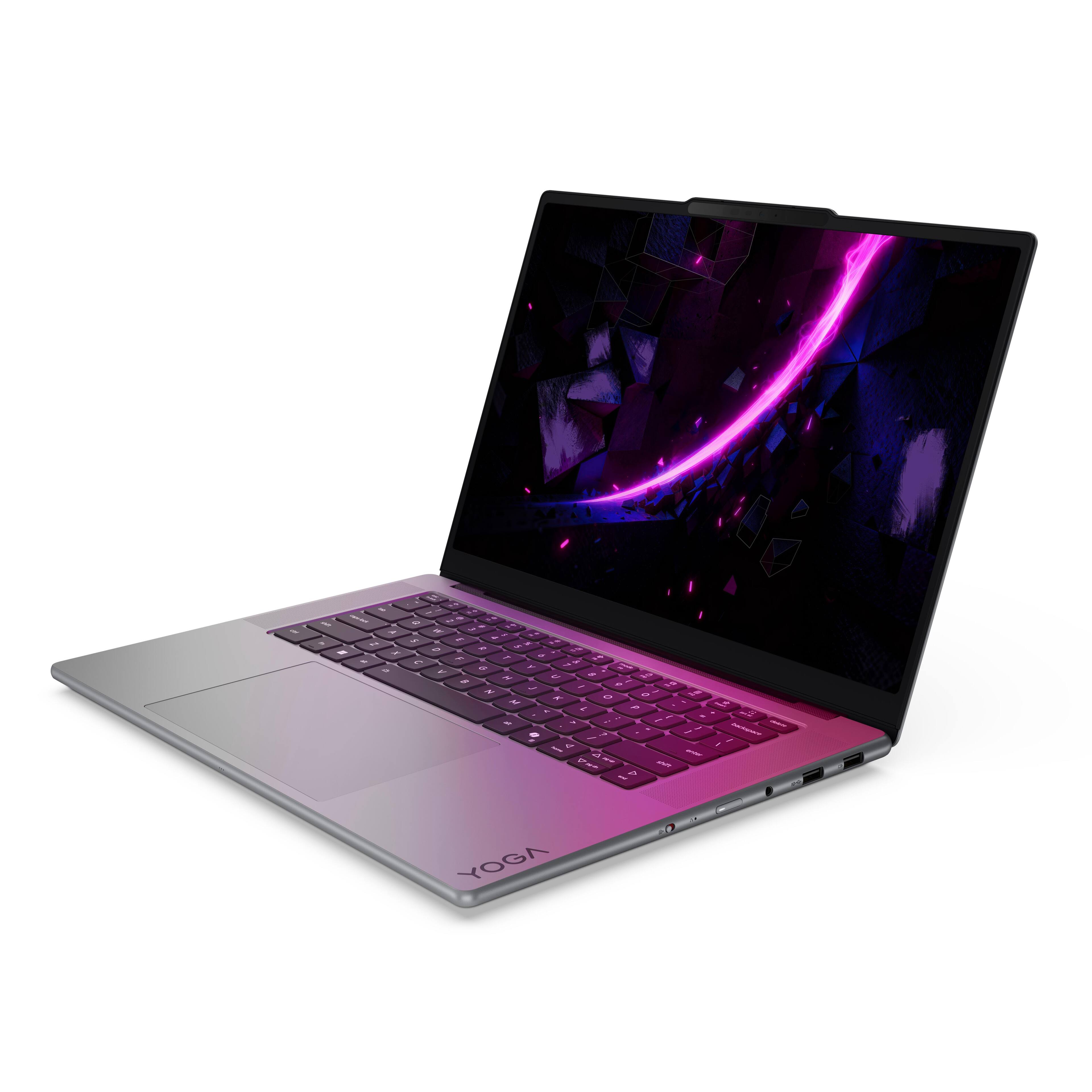 Alt View 9. Lenovo - Yoga Pro 7i Aura Edition 15.3" 2K OLED Laptop- Core Ultra 7 356H 2026- NVIDIA GeForce RTX 5050- 32GB Memory- 1TB Storage - Luna Grey.