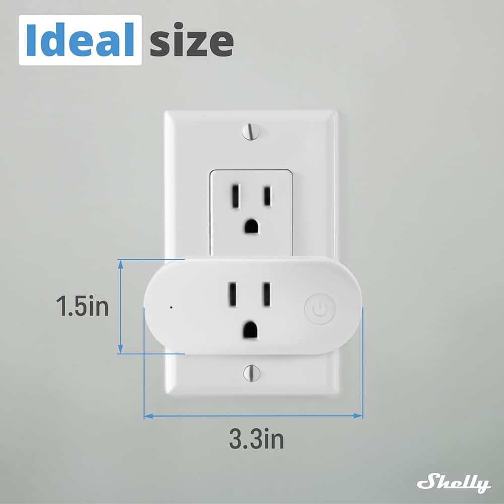 MOSZAR LLC - Z-Wave Long Range Smart Plug – 15A Power Monitoring, Works with App - White