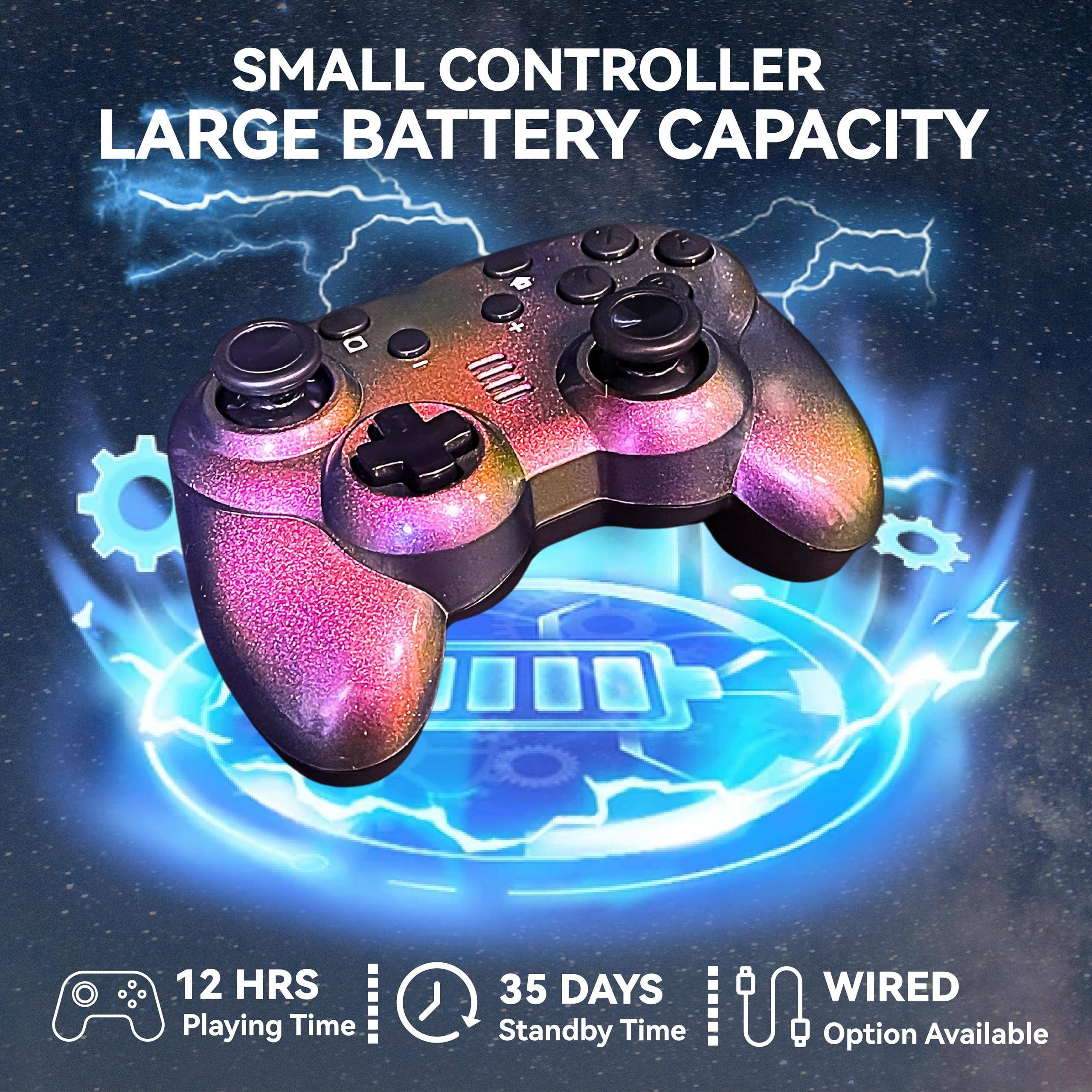 SMALL CONTROLLER  
LARGE BATTERY CAPACITY  

12 HRS  
Playing Time  

35 DAYS  
Standby Time  

WIRED  
Option Available
