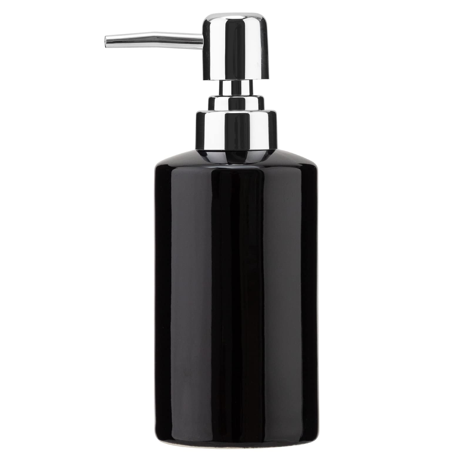 Alt View 1. Dapper Styles - Fe Soap Dispenser Ceramic Liquid Pump Refillable Dish For Kitchen Bathroom Washroom - Hands.