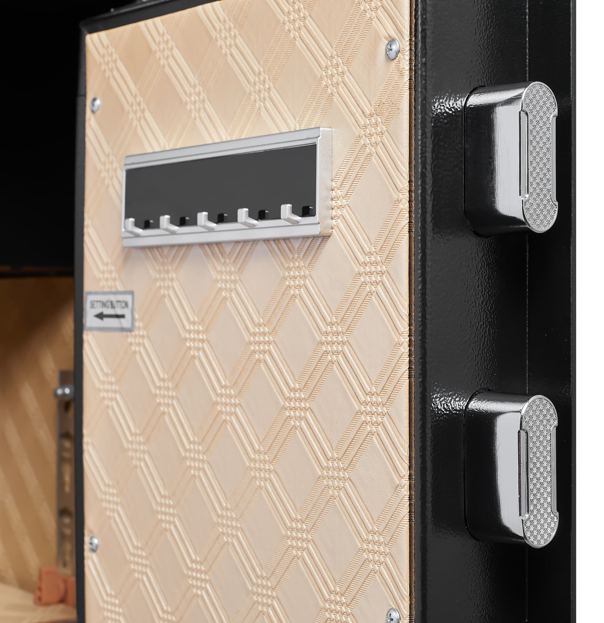 Alt View 1. Lycvki - Security Electronic Steel Home Safe, Anti-Theft Digital Lock Box with Smart Alert - Black.