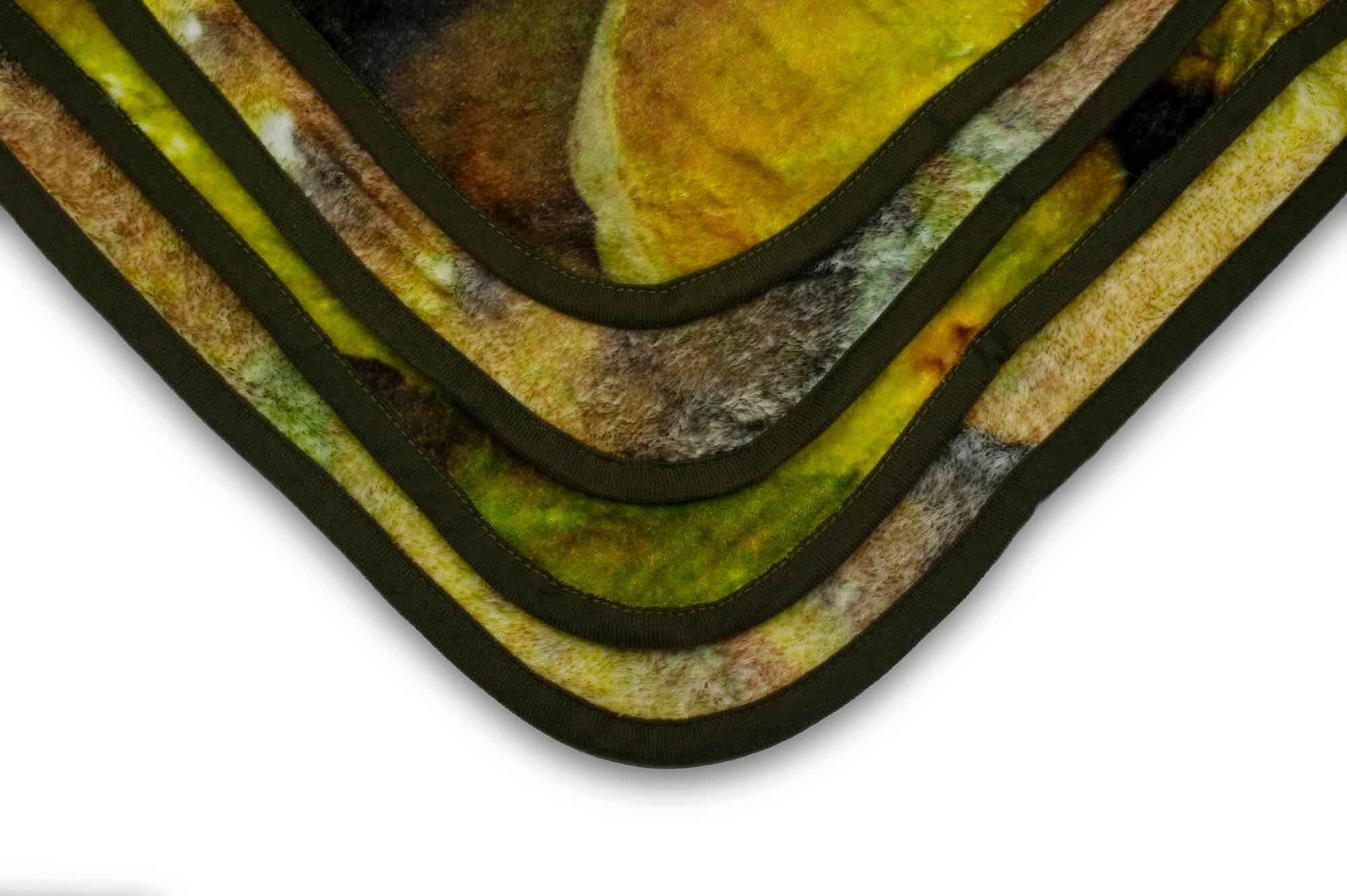 Alt View 2. Just Funky - Pickles Fleece Throw Blanket | Large Soft Throw Blanket | 60 x 45 Inches - Green.