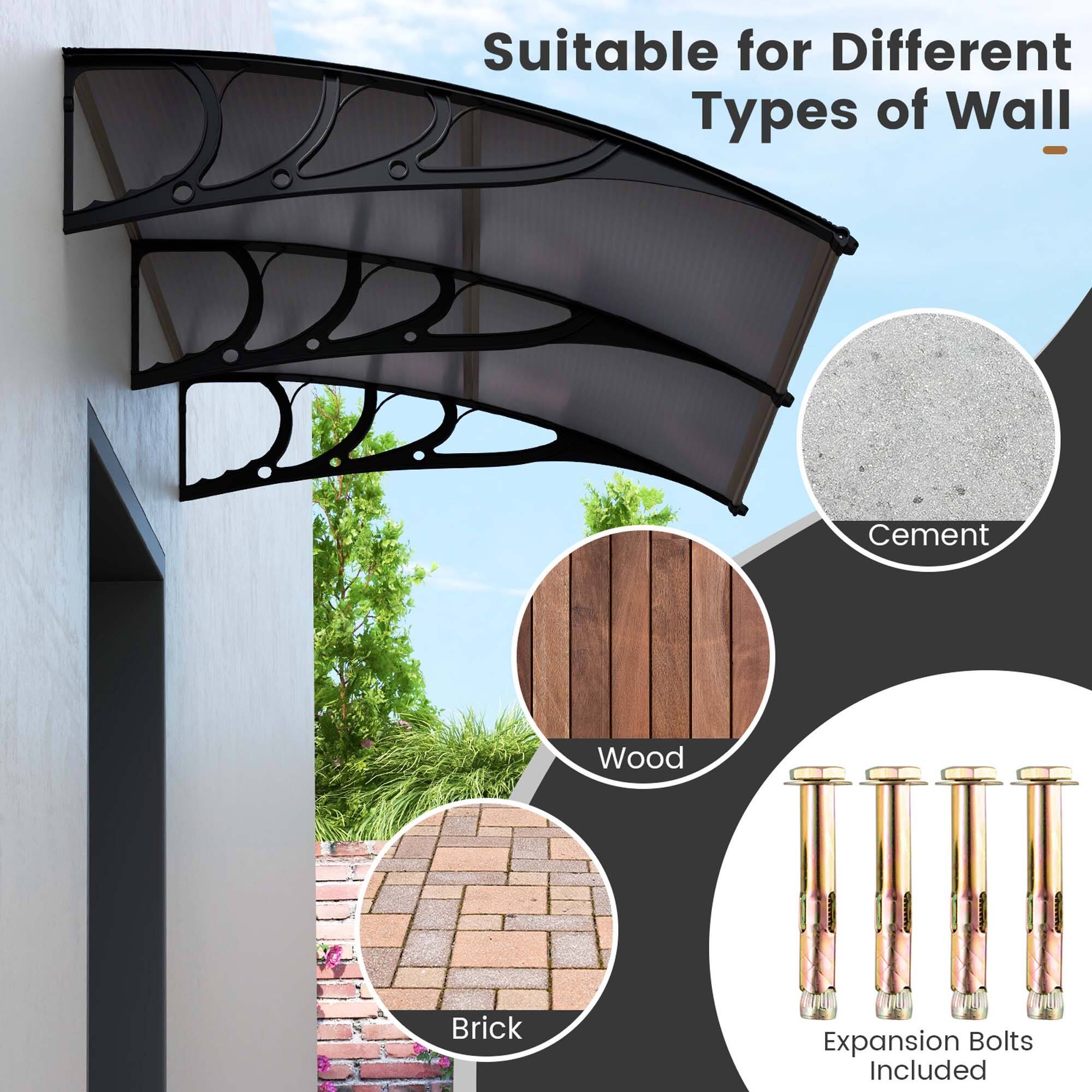 Suitable for Different Types of Wall  
Cement  
Wood  
Brick  
Expansion Bolts Included