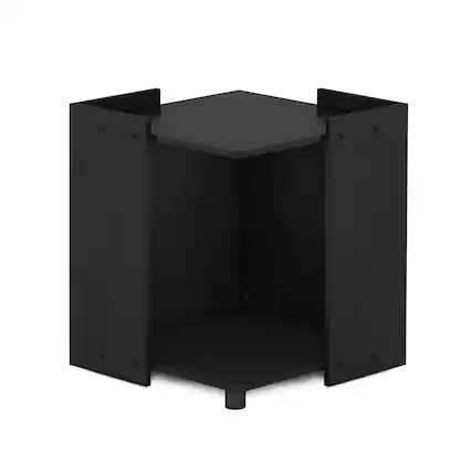 Front. Furinno - Peli Litter Box Enclosure with Casters - Americano.