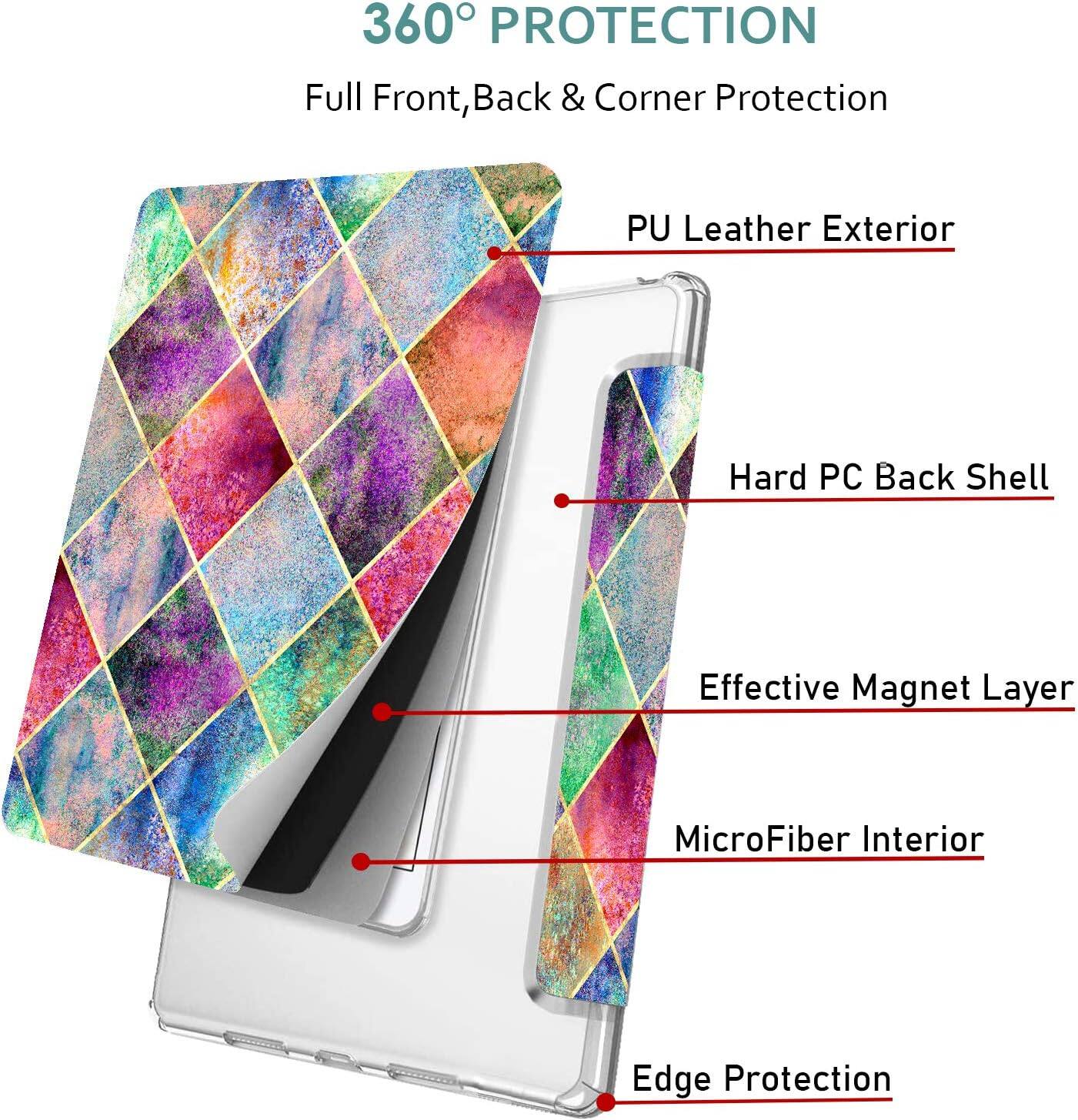 360° PROTECTION  
Full Front, Back & Corner Protection  
PU Leather Exterior  
Hard PC Back Shell  
Effective Magnet Layer  
MicroFiber Interior  
Edge Protection
