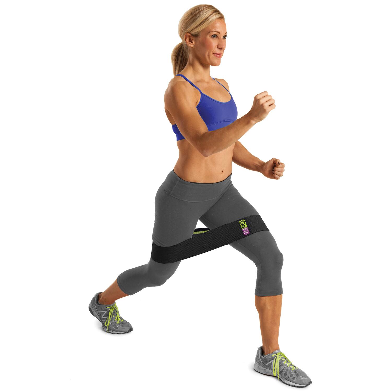 Alt View 4. GoFit - Super ElastiLoop Large/Extra Large - Black.