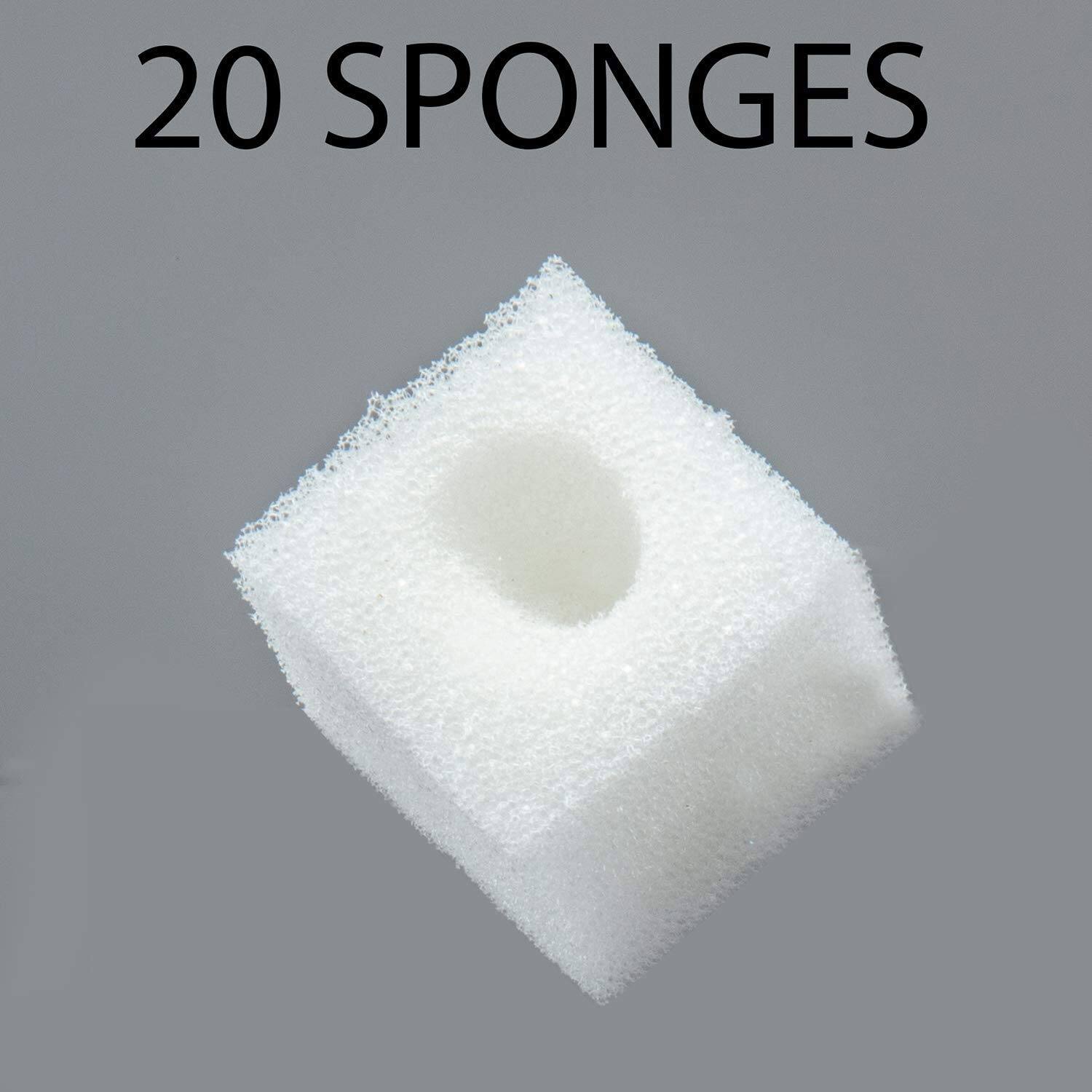 Alt View 3. Ivation - 20 Germination Grow Sponges for IVAHG20 Indoor Herb Grower - White.