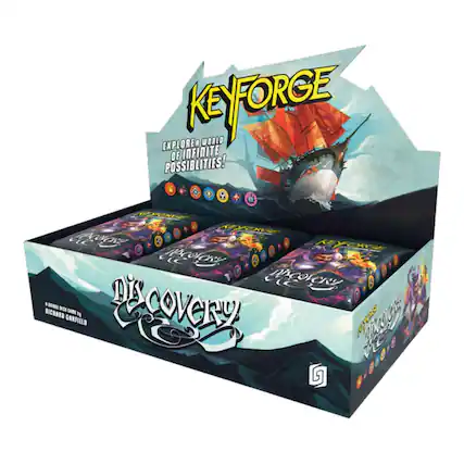 Explore a world of infinite possibilities!
Keyforge: Discovery
A game by Richard Garfield
Published by Fantasy Flight Games
