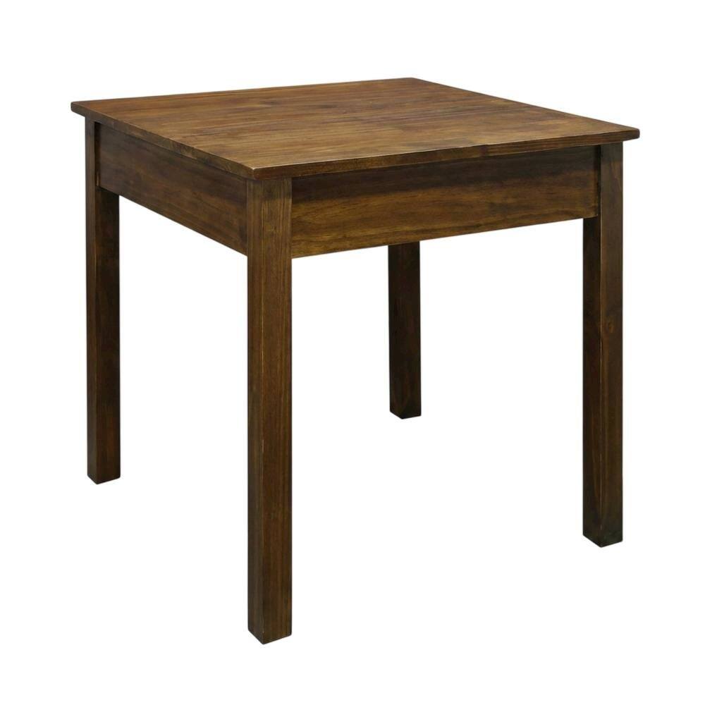 Left. FurniFact - End Table with Concealed Drawer in Stylish Finish for Modern Living - Warm Brown.