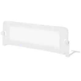 Costway - 1 PCS 42" Toddler Foldable Bed Rail with Adjustable Safety Strap Bedrail Guard - White