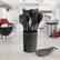 Alt View 5. MegaChef - MegaChef Black Silicone Cooking Utensils, Set of 12 - Black.