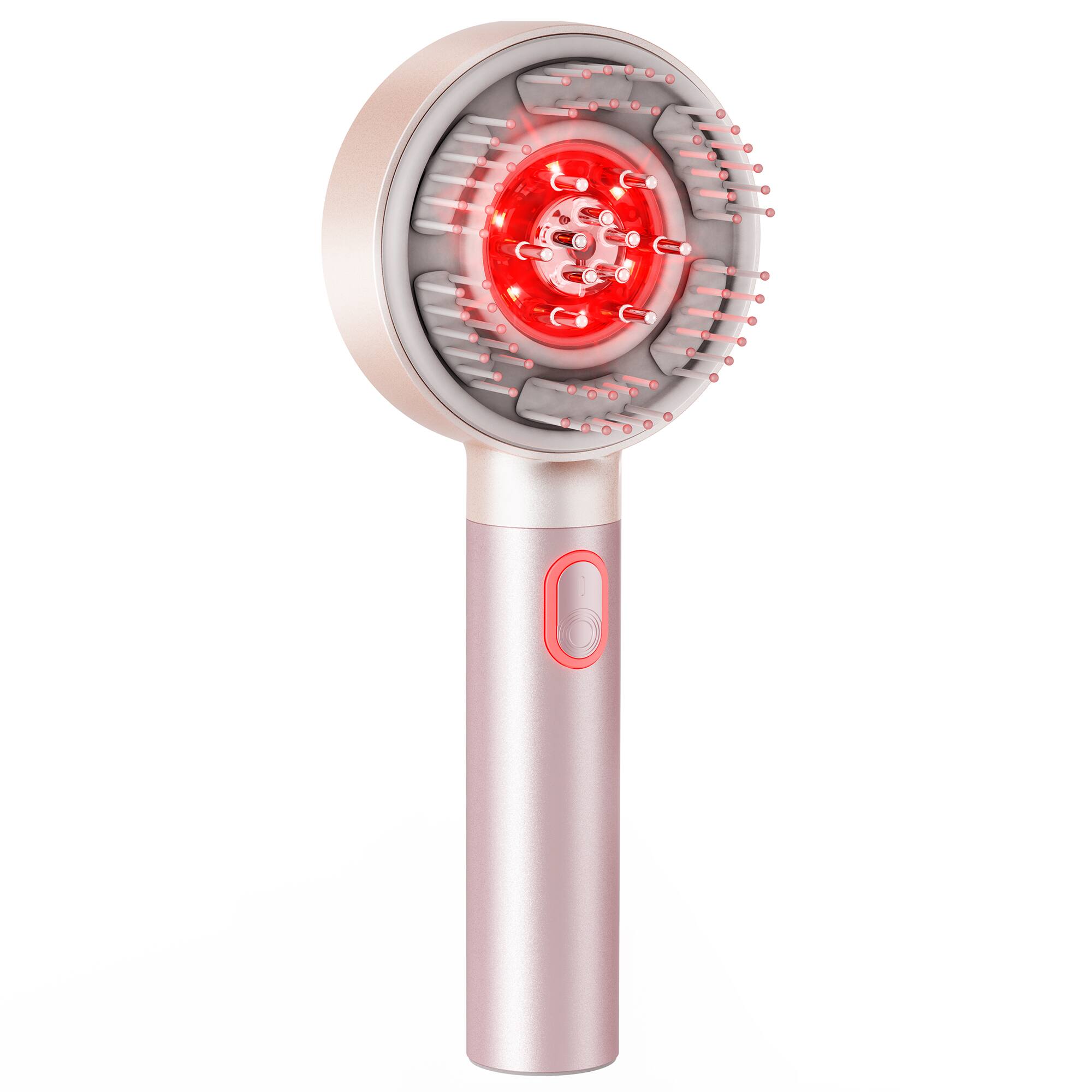 Front. TYMO - TYMO Trithera Hair Brush - Champagne Pink.
