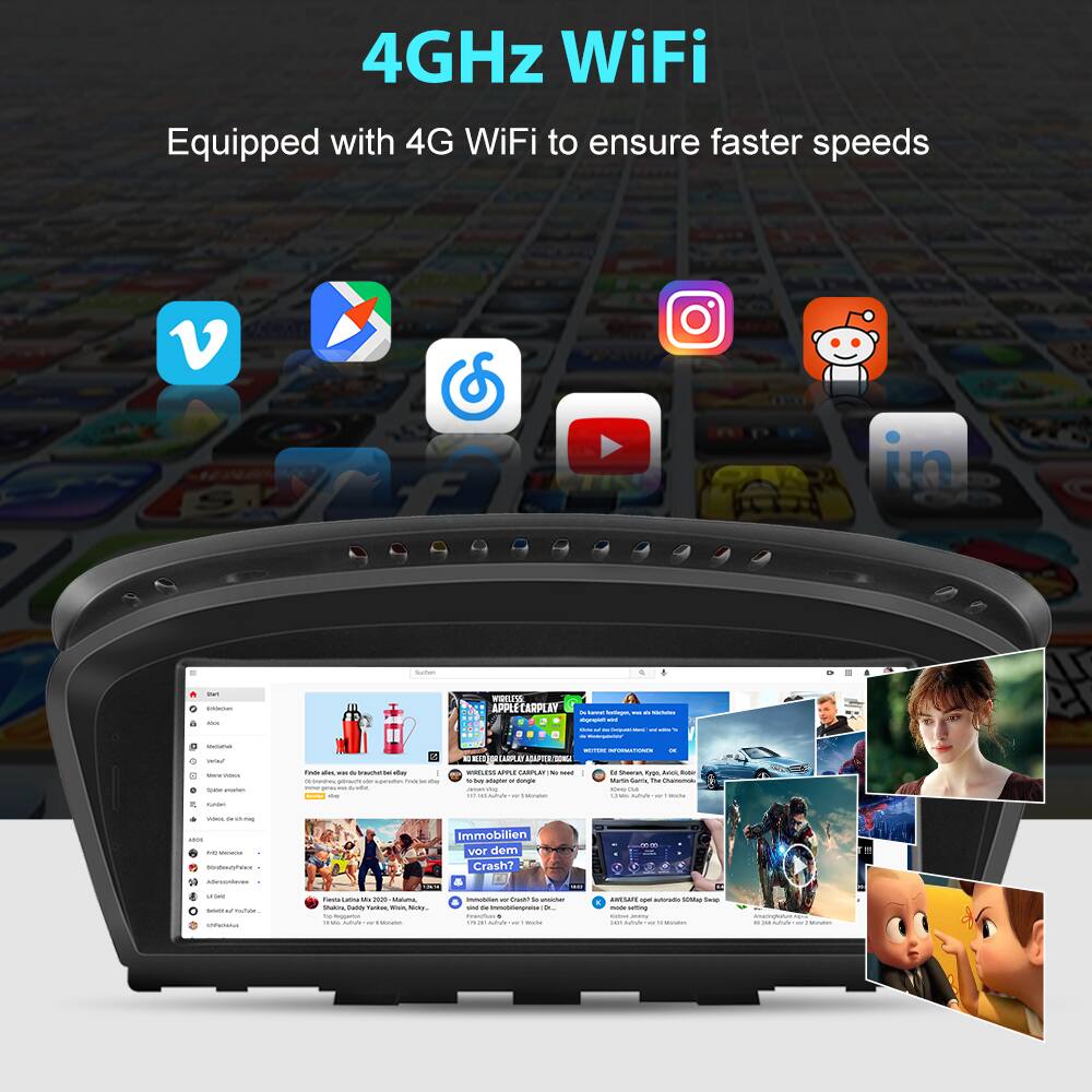 4GHz WiFi  
Equipped with 4G WiFi to ensure faster speeds