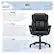 Alt View 21. Serta - Garret Bonded Leather Executive Office Chair with Premium Cushioning - Space Black.